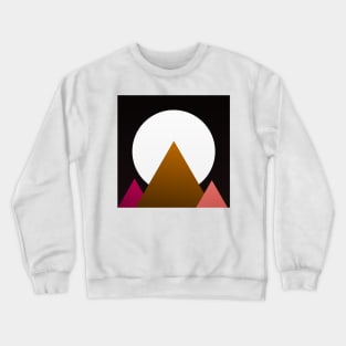 Geometry triangle gold pink Crewneck Sweatshirt